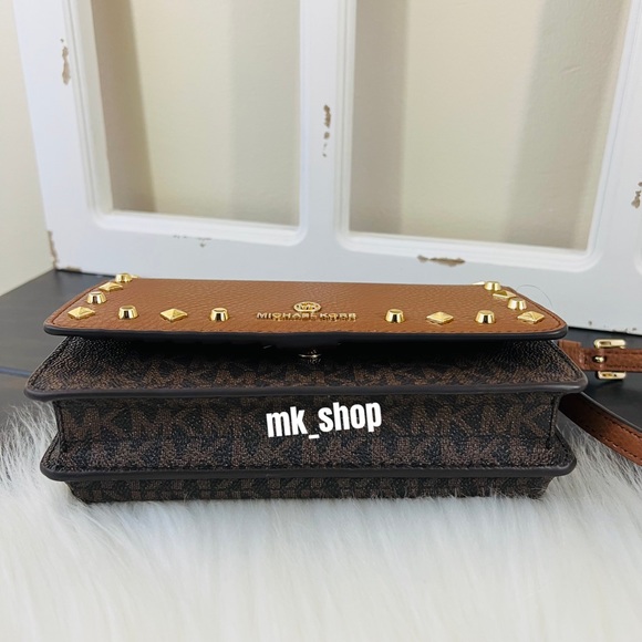 Michael Kors Jet Set Charm Studded Small Phone Crossbody Bag - Picture 7 of 16